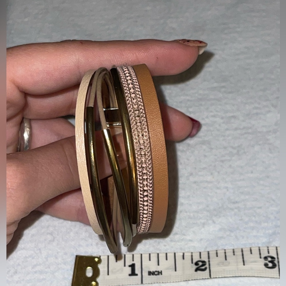 Kellie Leather Wrap Bracelet